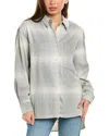 Iro Joye Studded Checked Flannel Shirt In Grey