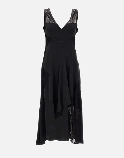 Iro Judya Silk Dress In Black