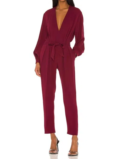 Iro Julliaca Jumpsuit In Hot Pink In Burgundy