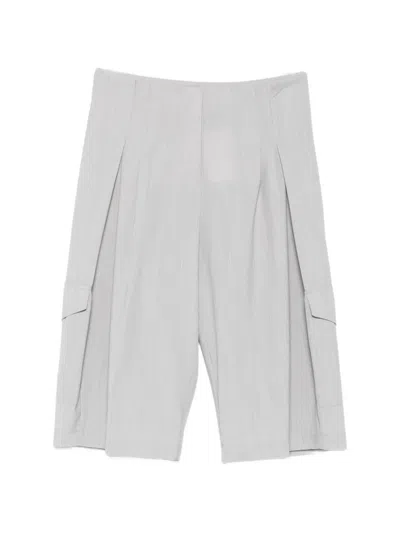 Iro Junny Pleated Shorts In Gray
