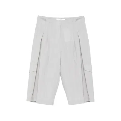 Iro Junny Pleated Shorts In Grey