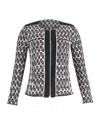 Iro Kamber Tweed Jacket In Black And White Cotton In Black