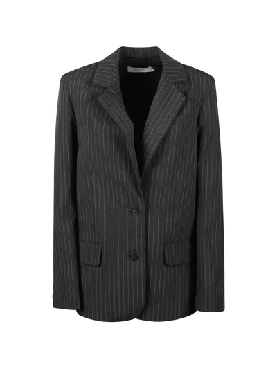 Iro Kamea Pinstriped Single-breasted Blazer In Black