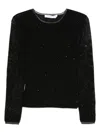 Iro Kerria Glitter-embellished Sweater In Black