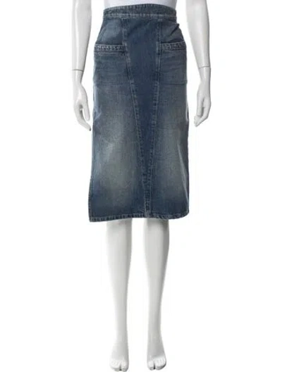Pre-owned Iro Knee-length Skirt In Blue