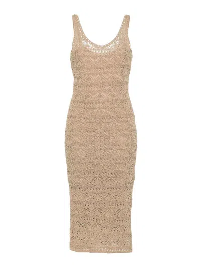 Iro Knitted Dress In Brown