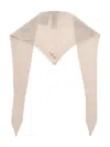 Iro Knitted Point Scarf In Neutral