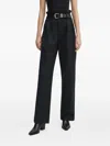 Iro Kotel Belt-loops Trousers In Black