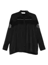 Iro Lace-insert Shirt In Black
