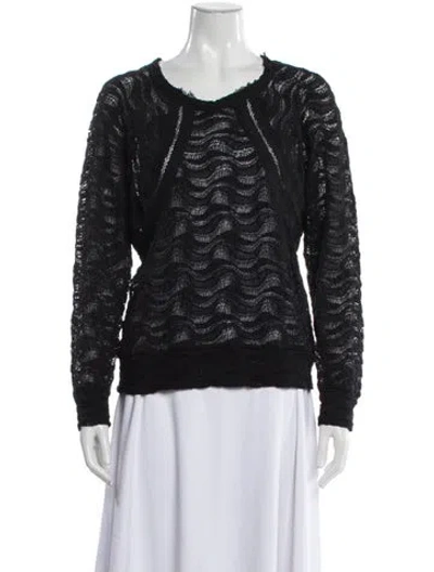 Pre-owned Iro Lace Pattern Crew Neck Top In Multi