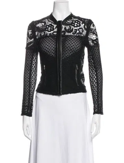 Pre-owned Iro Lace Pattern Jacket In Black