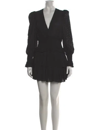 Pre-owned Iro Lace Pattern Mini Dress In Gray