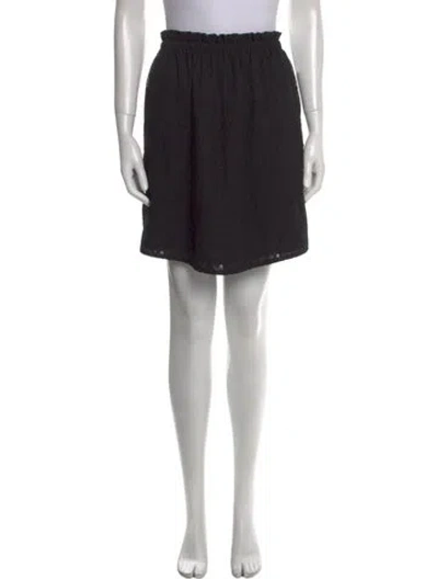 Pre-owned Iro Lace Trim Embellishment Mini Skirt In Black