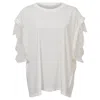 Iro Lace-trimmed Top In White Jersey In White