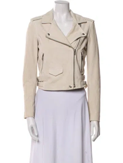 Pre-owned Iro Lamb Leather Biker Jacket In Brown