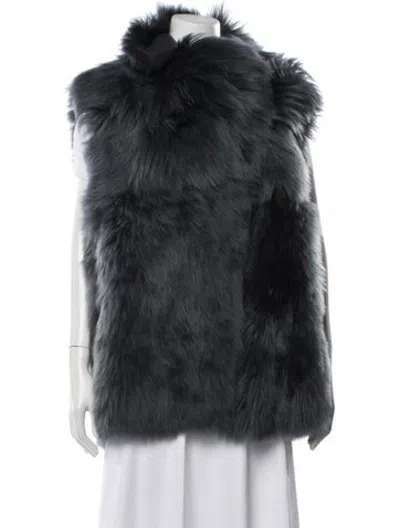 Pre-owned Iro Lamb Leather Vest In Black