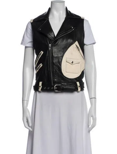 Pre-owned Iro Lamb Leather Vest In Black