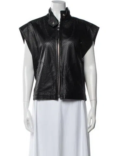Pre-owned Iro Lamb Leather Vest In White