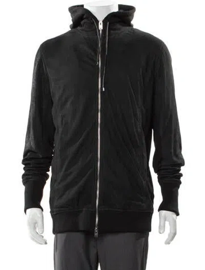 Pre-owned Iro Lamb Leather Windbreaker In Black