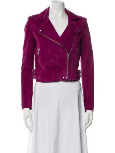 Pre-owned Iro Lambskin Coat In Purple