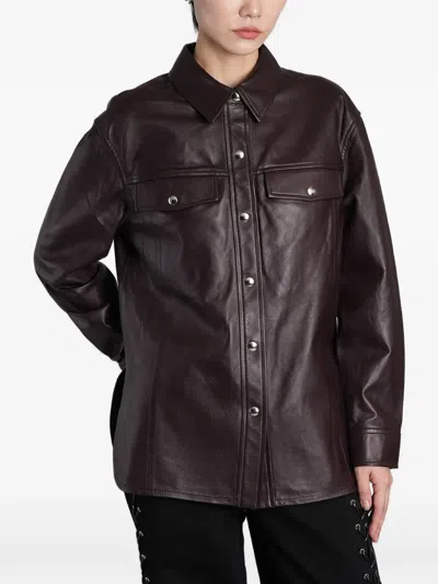 Iro Lambskin Jacket In Purple