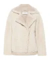Iro Shearling Jacket In Nude