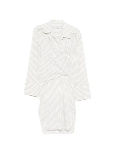 IRO IRO LAZUL STRIPED COTTON DRESS