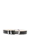 Iro Leather Belt In Black