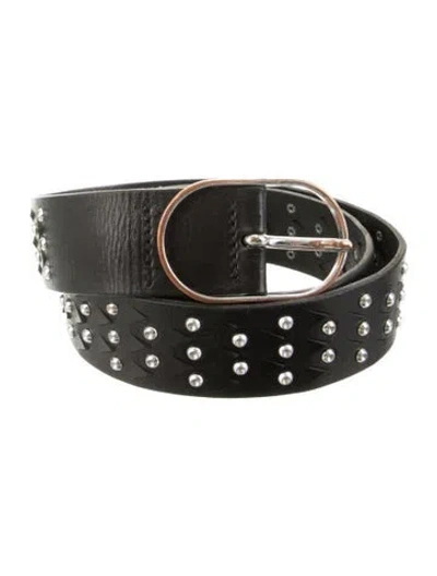 Pre-owned Iro Leather Belt In Black