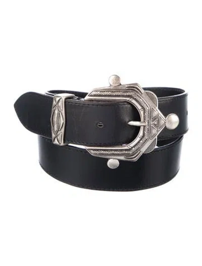 Pre-owned Iro Leather Belt In Black