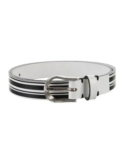 Pre-owned Iro Leather Belt In White