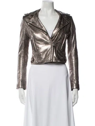 Pre-owned Iro Leather Biker Jacket In Black