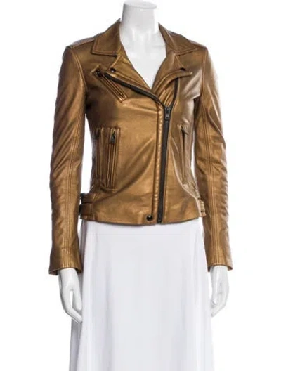 Pre-owned Iro Leather Biker Jacket In Multi