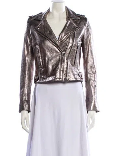 Pre-owned Iro Leather Biker Jacket In Multi