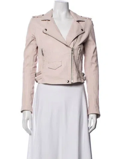 Pre-owned Iro Leather Biker Jacket In Neutrals