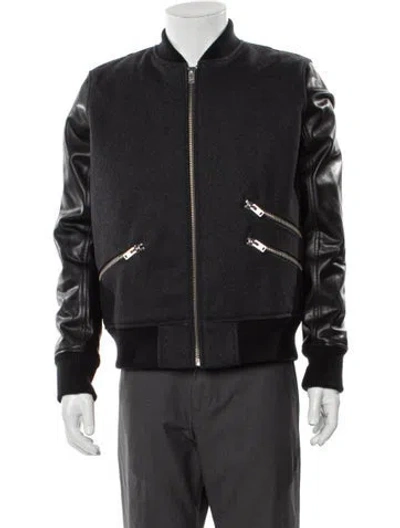 Pre-owned Iro Leather Bomber Jacket W/ Tags In Multi