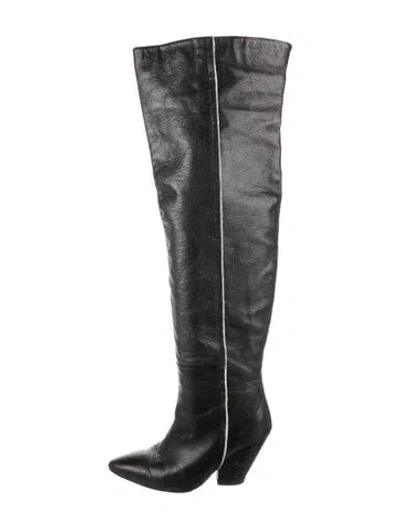 Pre-owned Iro Leather Boots In Black