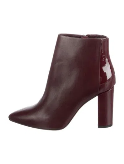 Pre-owned Iro Leather Boots In Burgundy
