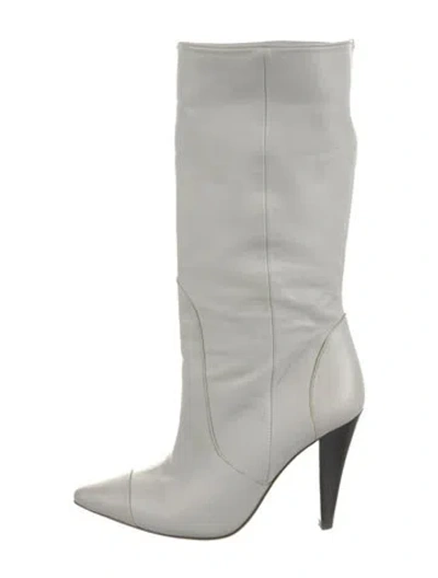 Pre-owned Iro Leather Boots In Gray