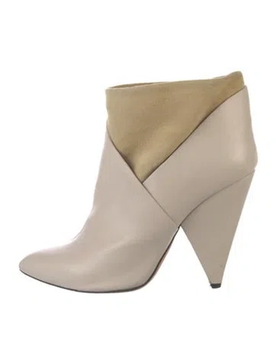 Pre-owned Iro Leather Boots In Neutral