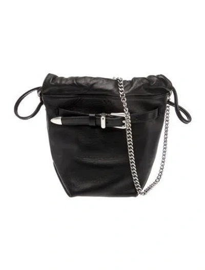 Pre-owned Iro Leather Bucket Bag In Black