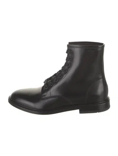 Pre-owned Iro Leather Combat Boots In Black