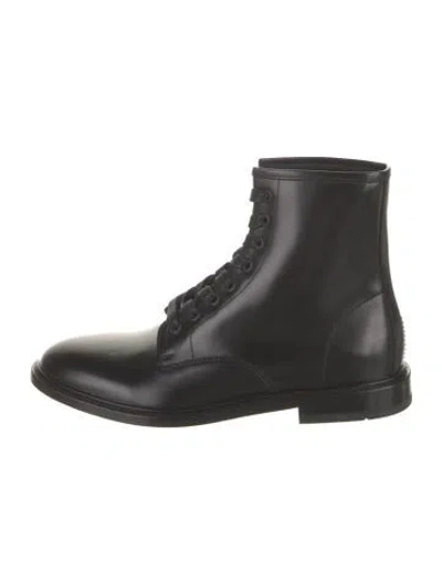Pre-owned Iro Leather Combat Boots In Black