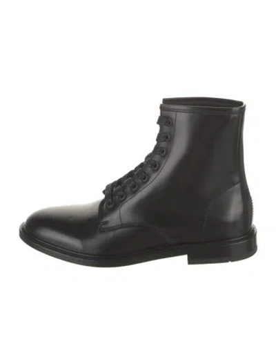 Pre-owned Iro Leather Combat Boots In Black