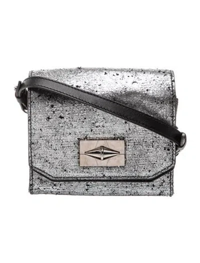 Pre-owned Iro Leather Crossbody Bag In Silver