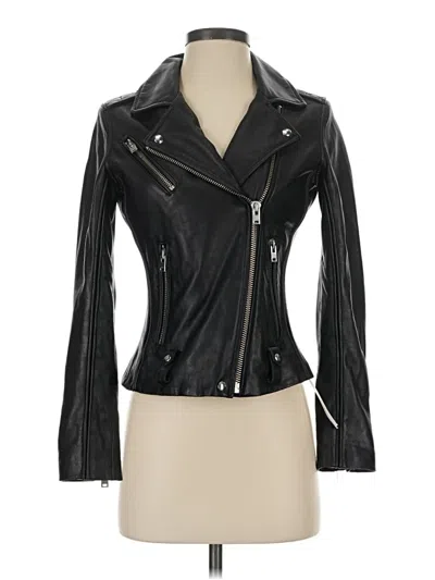 Pre-owned Iro Leather Jacket In Black