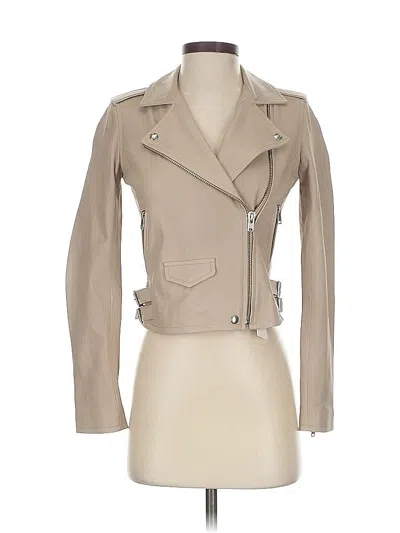 Pre-owned Iro Leather Jacket In Brown