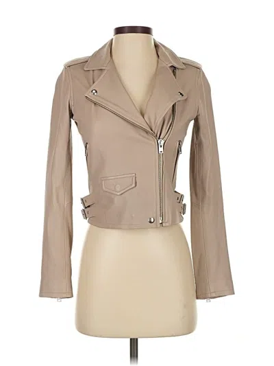 Pre-owned Iro Leather Jacket In Brown