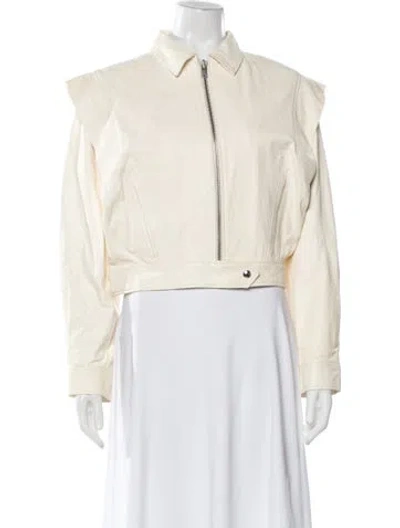 Pre-owned Iro Leather Jacket In Neutral
