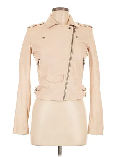 Pre-owned Iro Leather Jacket In Tan